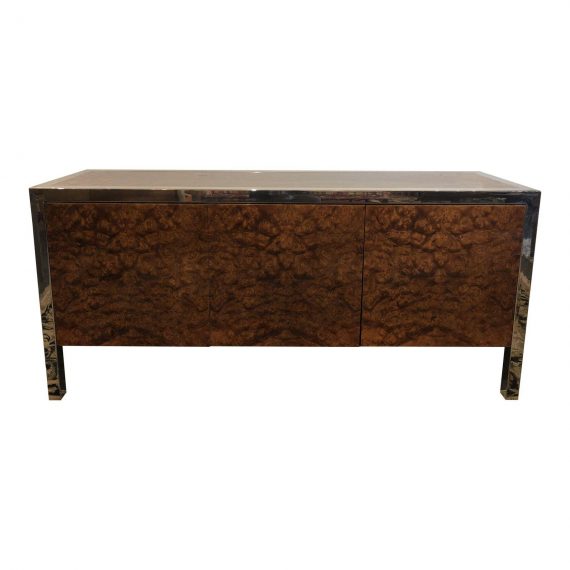 vintage-olive-burl-stainless-credenza-by-leon-rosen-for-pace-collection-7062