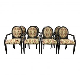 A.Rudin Arm Chairs - Set of 8. Original Price: $15,937.00