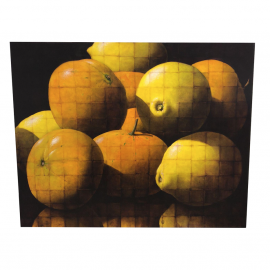 Mixed Media on Canvas "Lemons & Honey Tangerines" by Charlie Brown. Original Price: $12,000.00