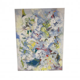 Guilaine Hedquist “Flower Symphony Opus #14” Oil on Canvas