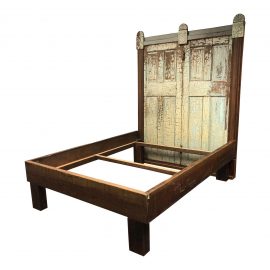 Custom Queen Size Reclaimed Wood Bed