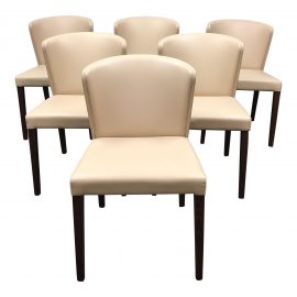 Crate & Barrel Curran Dining Chairs - Set of 6. Original Price: $1,734.00