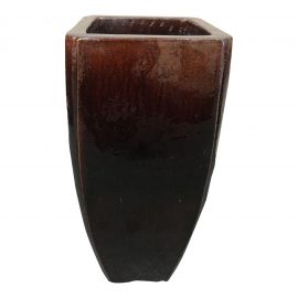 Tall Contemporary Glazed Planter or Pot