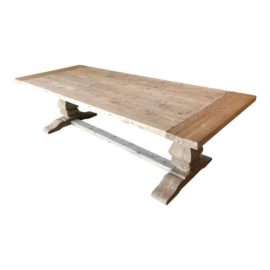 Restoration Hardware Salvaged Trestle Extension Table. Original Price: $3,995