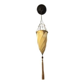 Italian Venetian Fortuny-Style Silk Wall Sconce