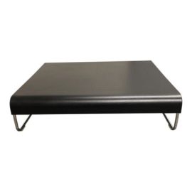 Mauro Lipparini for I4 Mariani Leather & Chrome Coffee Table