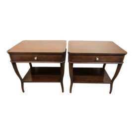 Hickory Chair Company West Pace Side Table/Nightstand - a Pair. Original Price: $4,822.00