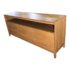 Crate & Barrel Solid Oak Media Storage. Original Price: $2,500.00