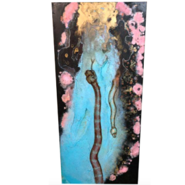 Original Painting on Board "Black Madona" by Maria Nikl