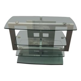 Bdi Glass + Metal Media Stand
