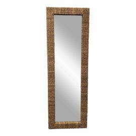 Sea Grass Clad Full Length Mirror