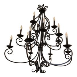 Transitional Maxim Lighting Black Metal Richmand Chandelier. Original Price $1,738.00