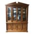 Neoclassical Stanley Furniture Maple and Walnut Display Cabinet