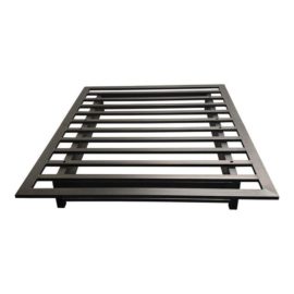 Industrial Room & Board Raw Steel Queen Size Platform Bed