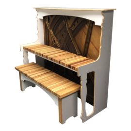 Upcycled Piano Desk + Bench