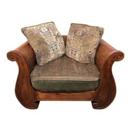 Empire Solid Cherry Oversized Chair