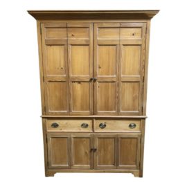 1960s Vintage National Mt. Airy Pine Bar Armoire