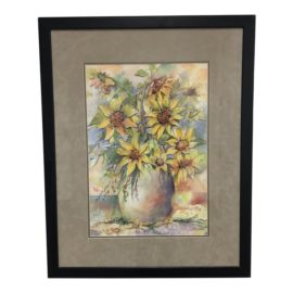 Gayle Rappaport-Weiland "Sunflowers" Watercolor Painting