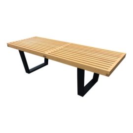 George Nelson Style Mid-Century Modern Bench
