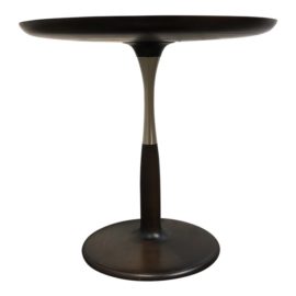 Giorgetti Chi Wing Lo Oti Roun Walnut Side Table. Original Price: $3,180.00
