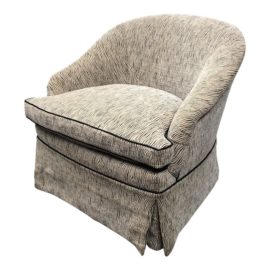 Contemporary Marco Fine Furniture Custom Beige Leatherette Chair