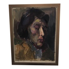 Original Vintage Oil Painting Portrait