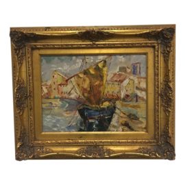 1938 Original Oil Painting on Canvas Board