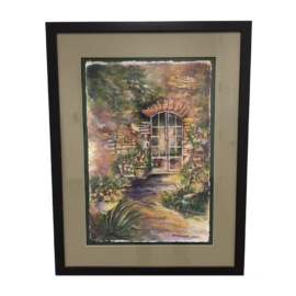 Original Artwork Gayle Rappaport -Weiland, Tuscan Scene, Watercolor