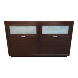 Media Cabinet With Espresso Finish