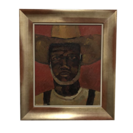 "Leona, Texas Farmer" Original Painting. Original Price: $4,299.00