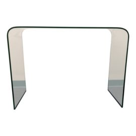 Clear Glass Waterfall Console