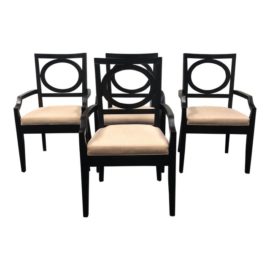 Java Arm Dining Chairs - Set of 4