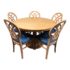 Contemporary Blond Wood Dining Set - 6 Pieces