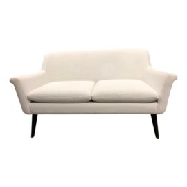 Room & Board Murphy White Velvet Sofa. Original Price: $1,599.00