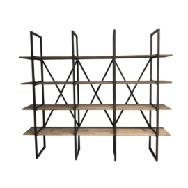 Restoration Hardware Wyatt Metal & Wood Bookshelf. Original Price: $1,895.00