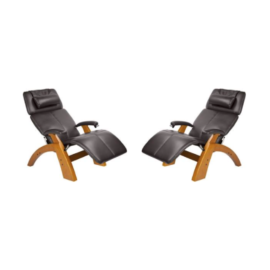 Human Touch Relax the Back Leather Recliner - a Pair. Original Price: $4,398.00