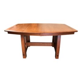NEW West Point Amish Colebrook Trestle Table + 12' Leaf. Original Price: $2,400