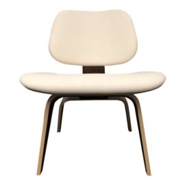 Mid-Century Modern Herman Miller Eames Upholstered Molded Plywood Dining Chair. Original Price: $2,134.00