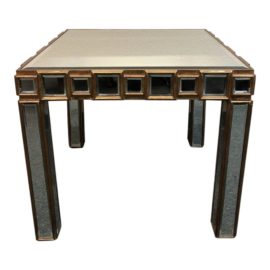 Modern Mirrored Side Table