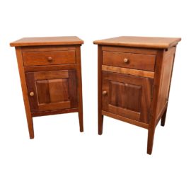 Mission Tonya's Borkholder Furniture Cherrywood Bedside Chests - a Pair