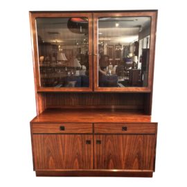 1960s Vintage Brouer Denmark Rosewood Sideboard & Hutch