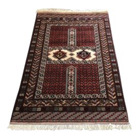 Vintage Persian Hand-Knotted Area Rug - 6′1″ × 3′10″