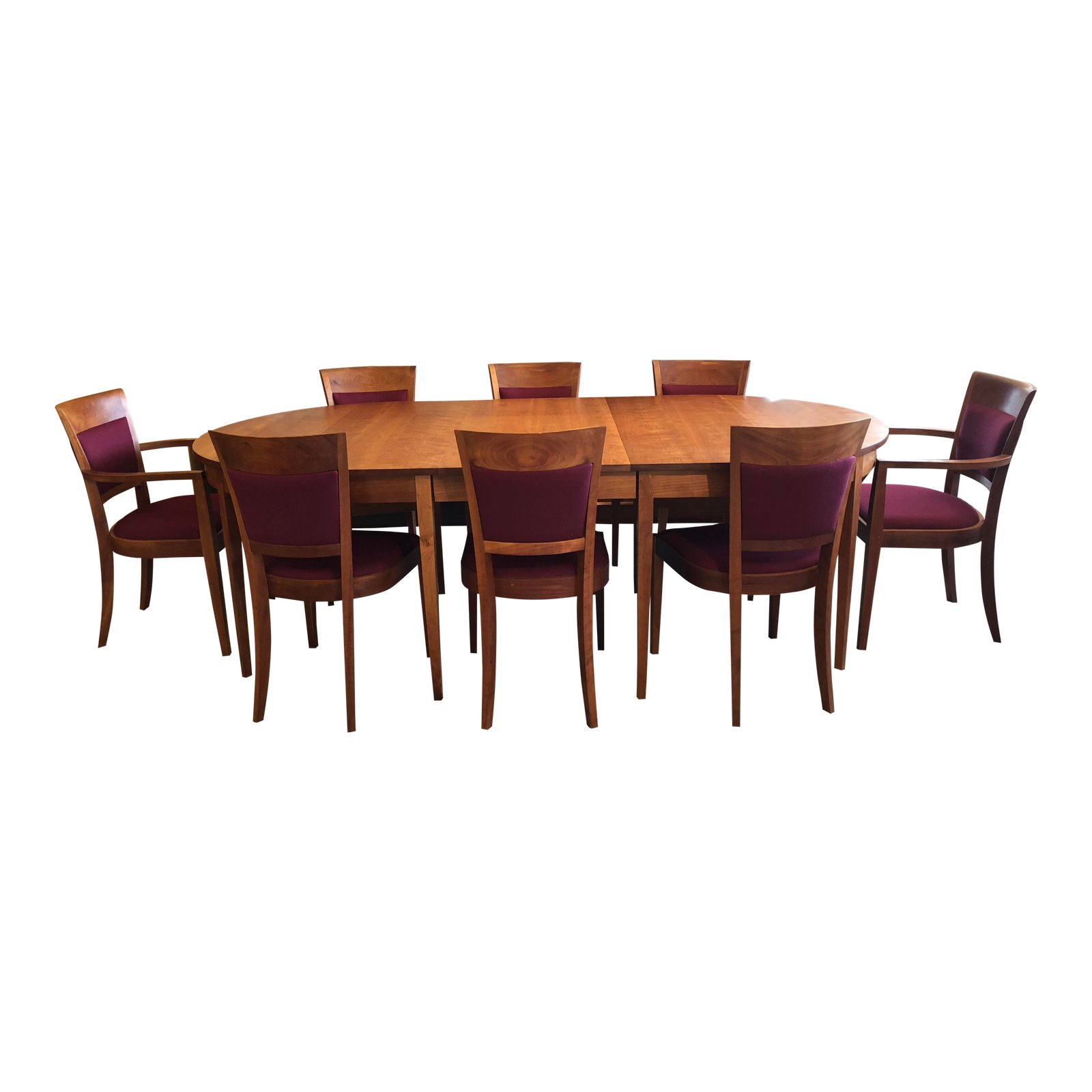 Thomas Moser Oval Ring Table + Eight Harpswell Chairs. Original