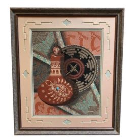 Southwestern Textured Painting by Herman Tyler