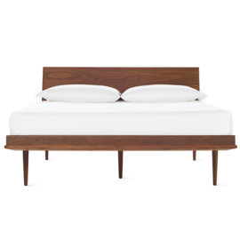 Nelson Thin Edge King Bed in Walnut by Herman Miller. Original Price: $4,395.00