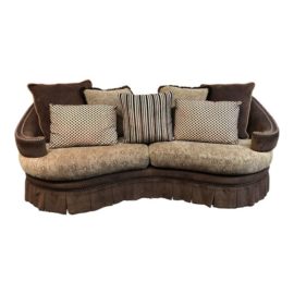 Azzulina Designs Custom Curved Back Sofa.
