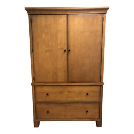 Pottery Barn Two-Piece Storage Armoire