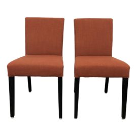 Crate & Barrel Miles Upholstered Side Chairs. Original Price: $600