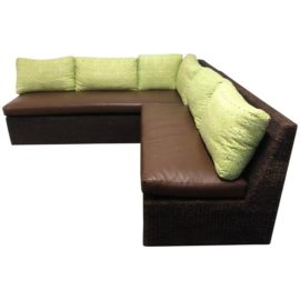 Two Piece Sectional From Walter's Wicker Works. Original Price: $16,800.00