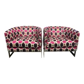 Nathan Anthony Korz Chair by Tina Nicole + Kravet Fabric - a Pair. Original Price: $14,384.00